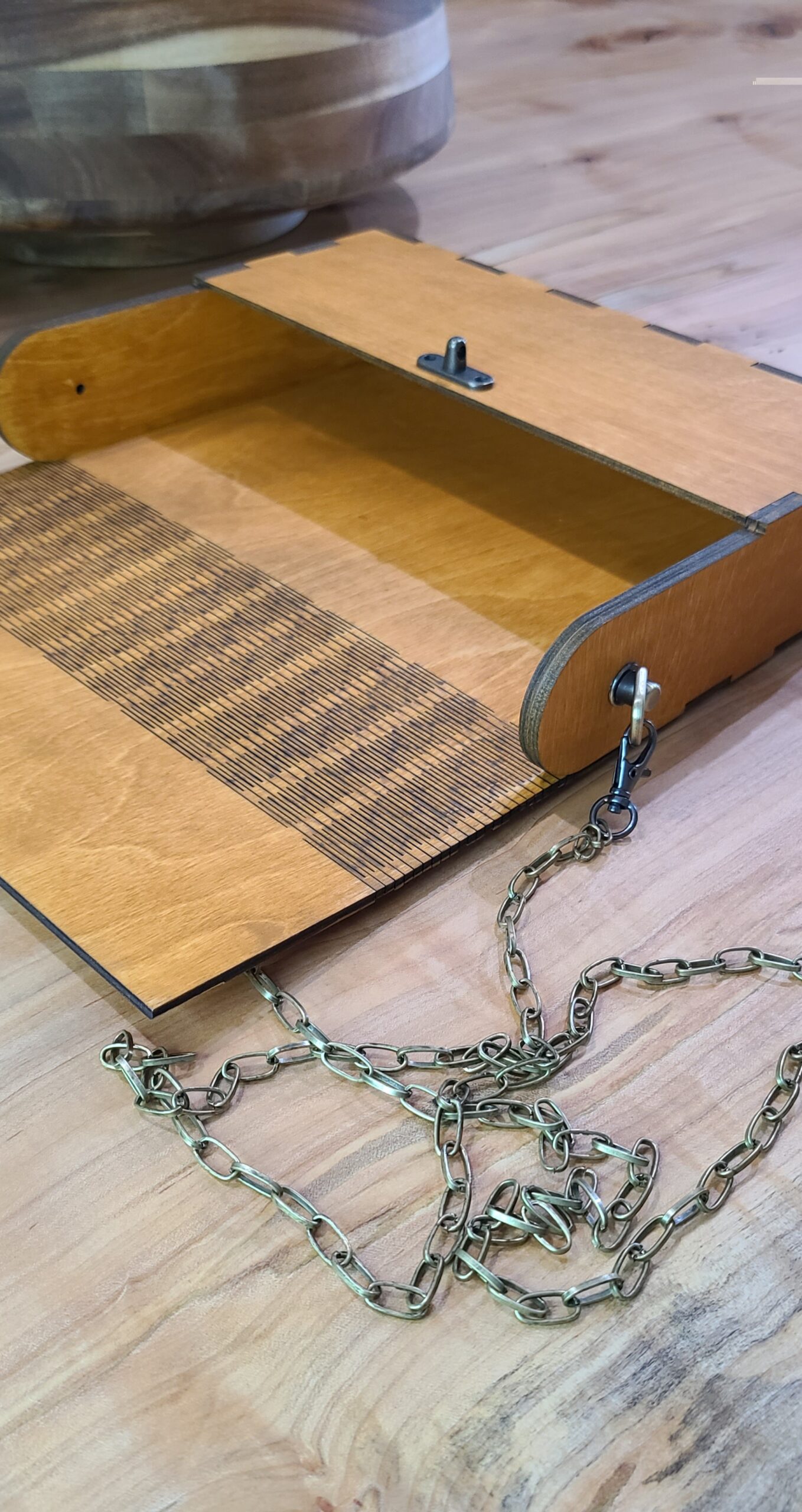 The Kelly Wood Purse - inside